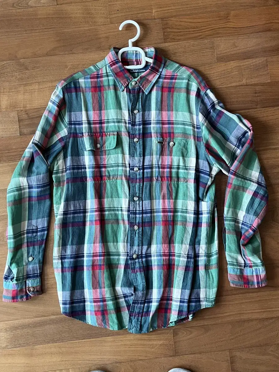 L) Polo check shirt