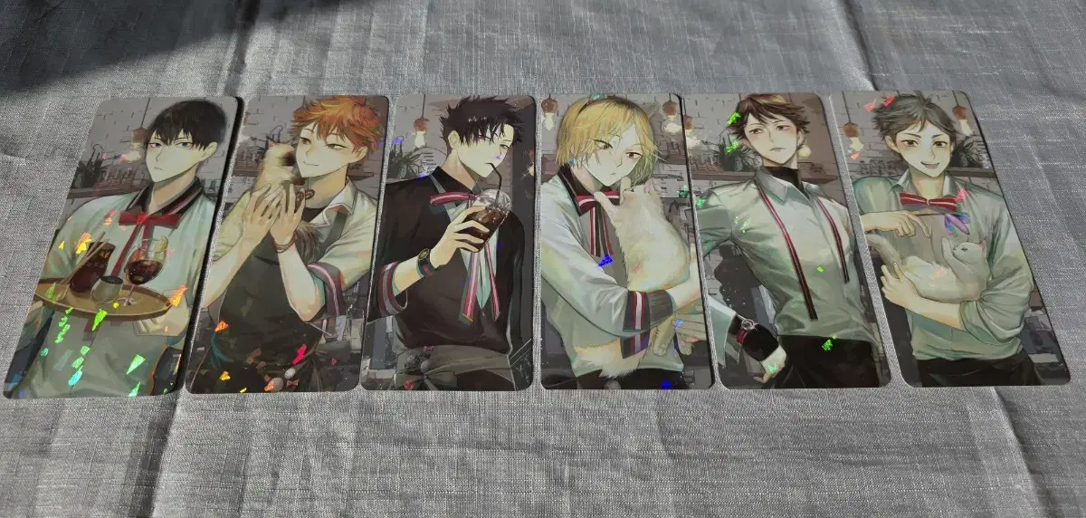 Haikyuu Cafe postcard Deck hinata Kuroo Oikawa Sugakenma Kageyama