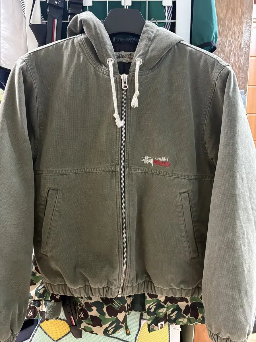 Stussy Insulated Canvas Work Jacket S Olive