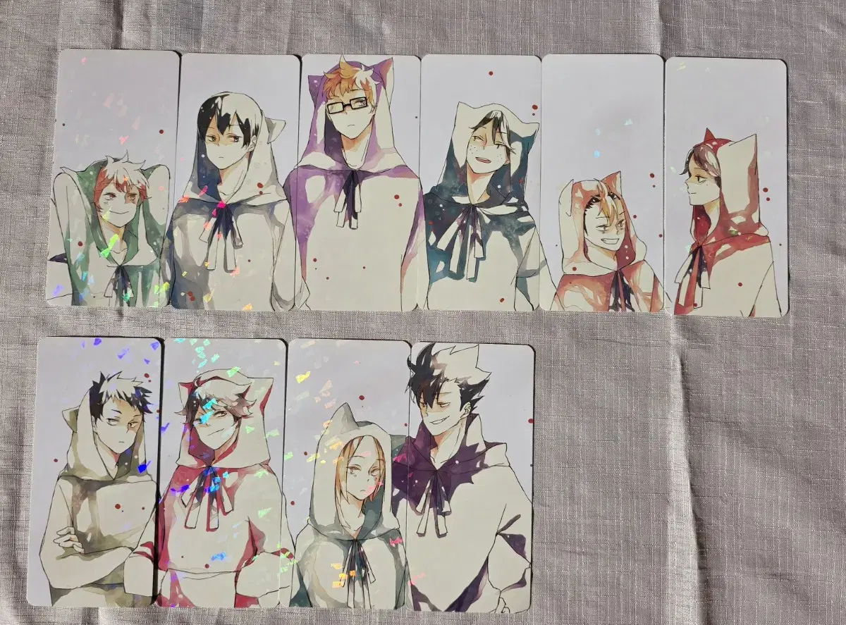 Haikyuu Pajamas bulk A deck of cards leading up to