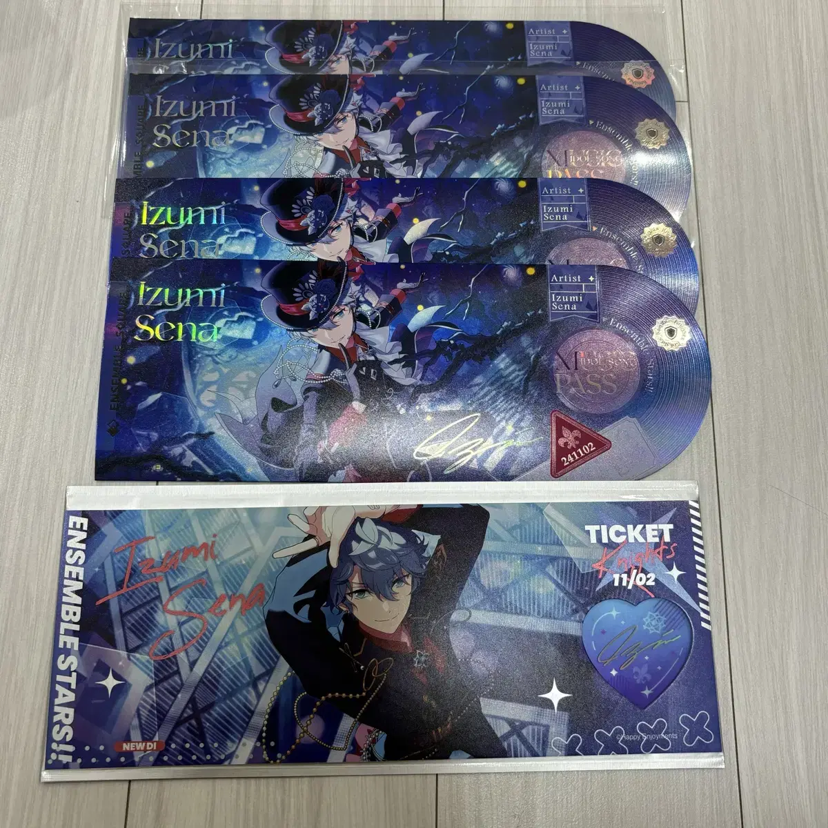 Anstar Midstar Records Ticket Heartfelt Ticket Knights Sena Izumi