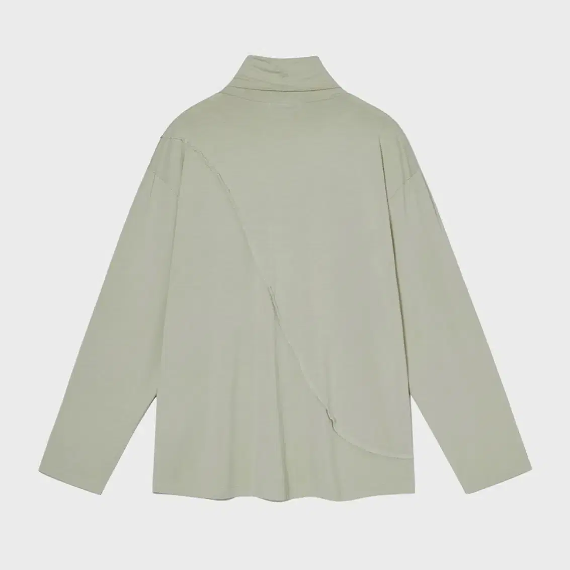 아워스코프 Diagonal High Neck Pullover (Mist