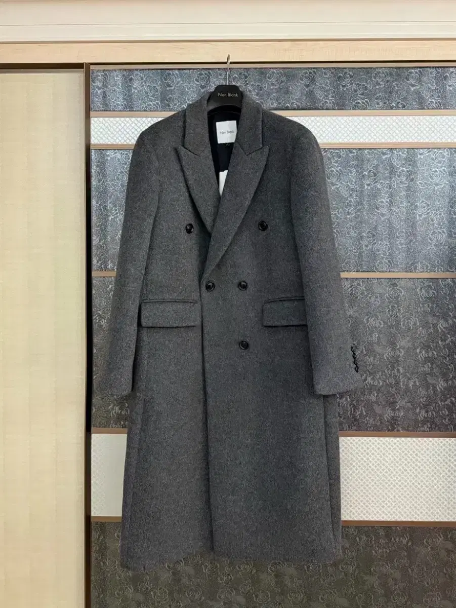 Nunblank 24FW Double-breasted Coat Gray