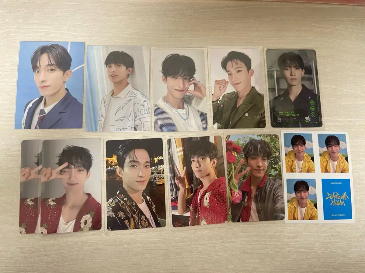 Seventeen dk lee seongmin tc photocard bulk WTS