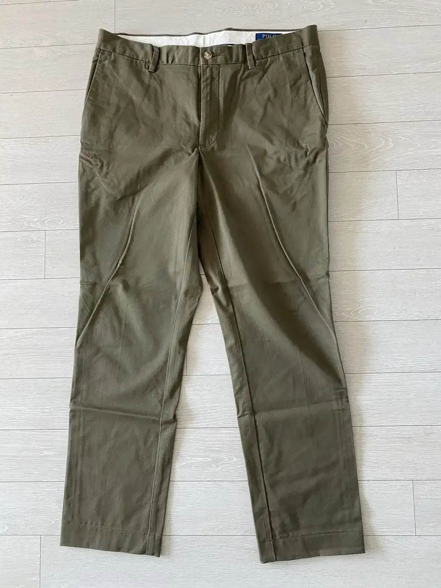 Polo Cotton Pants_Olive Green