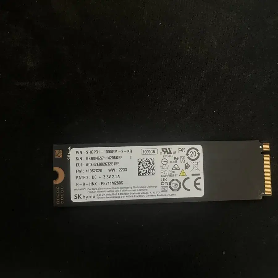 [네고가능]하이닉스 P31 1테라 m.2 ssd