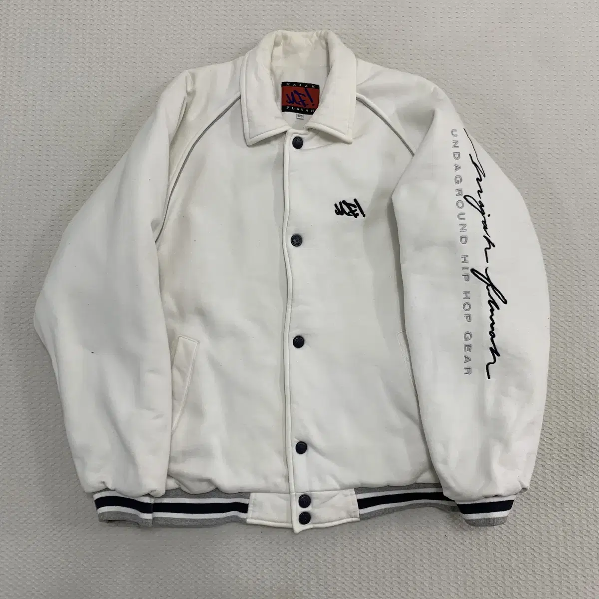 [XL] Mazaplava (MF!) Old School Varsity Jacket (C1-11-30)