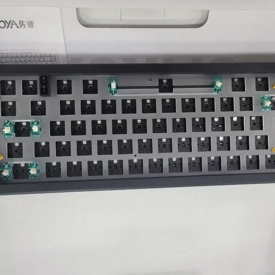 주오야 GMK67 무선 키보드 키트 베어본 ZUOYA 미니배열 블랙