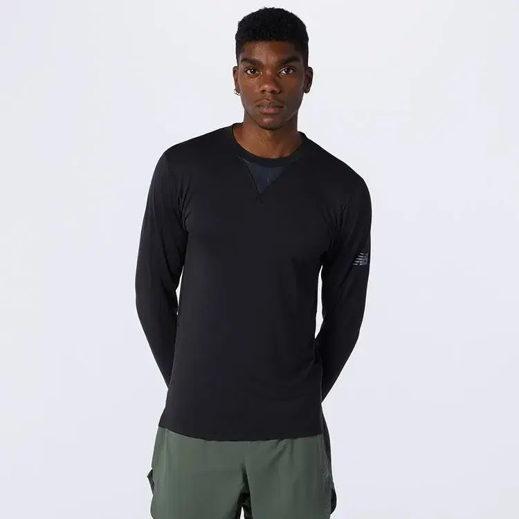 (hot sale) new balance men's baselayer long sleeve t-shirt