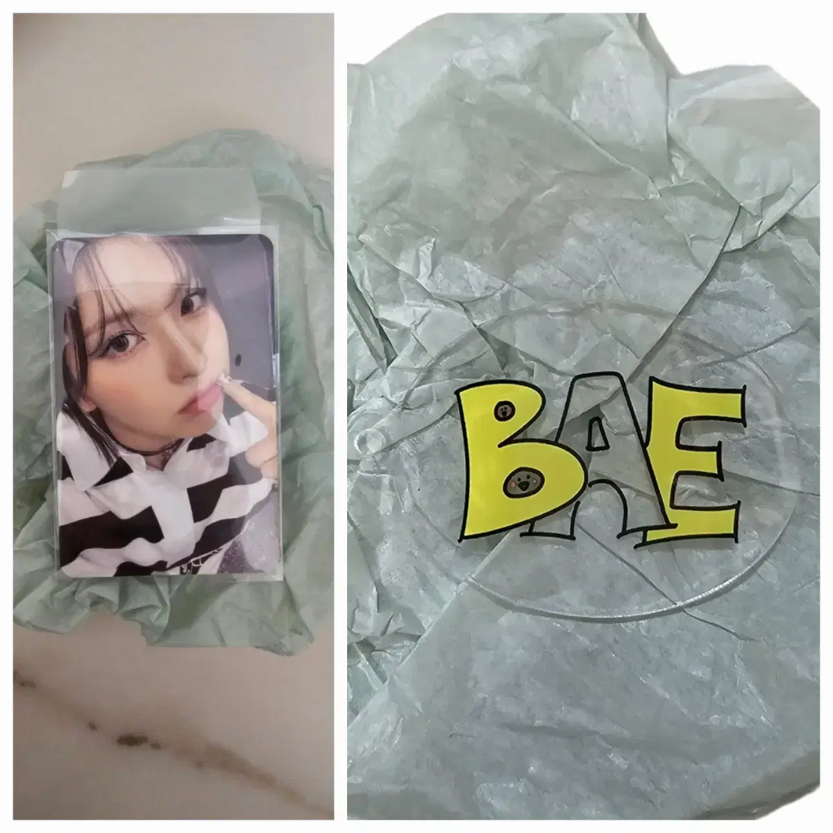 NMIXX bae Official photocard / Gongood Keyring