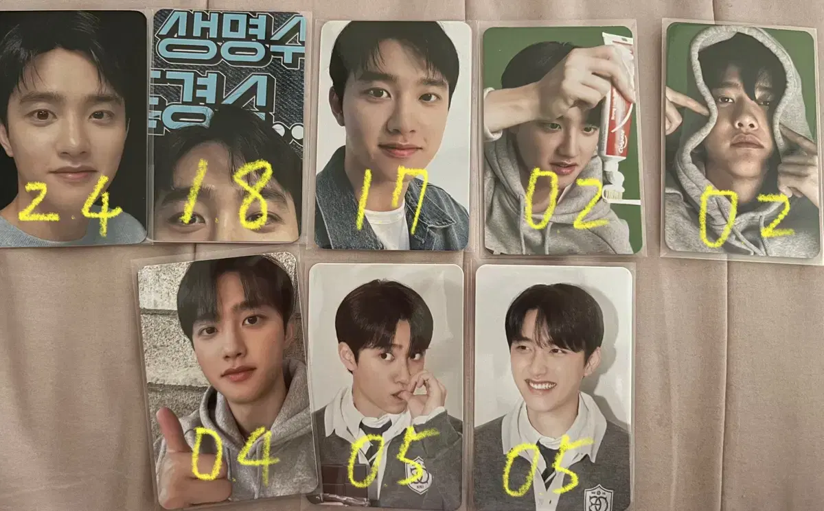 exo d.o. Kyungsoo baekhyun photocard photocard unreleased photocard wts