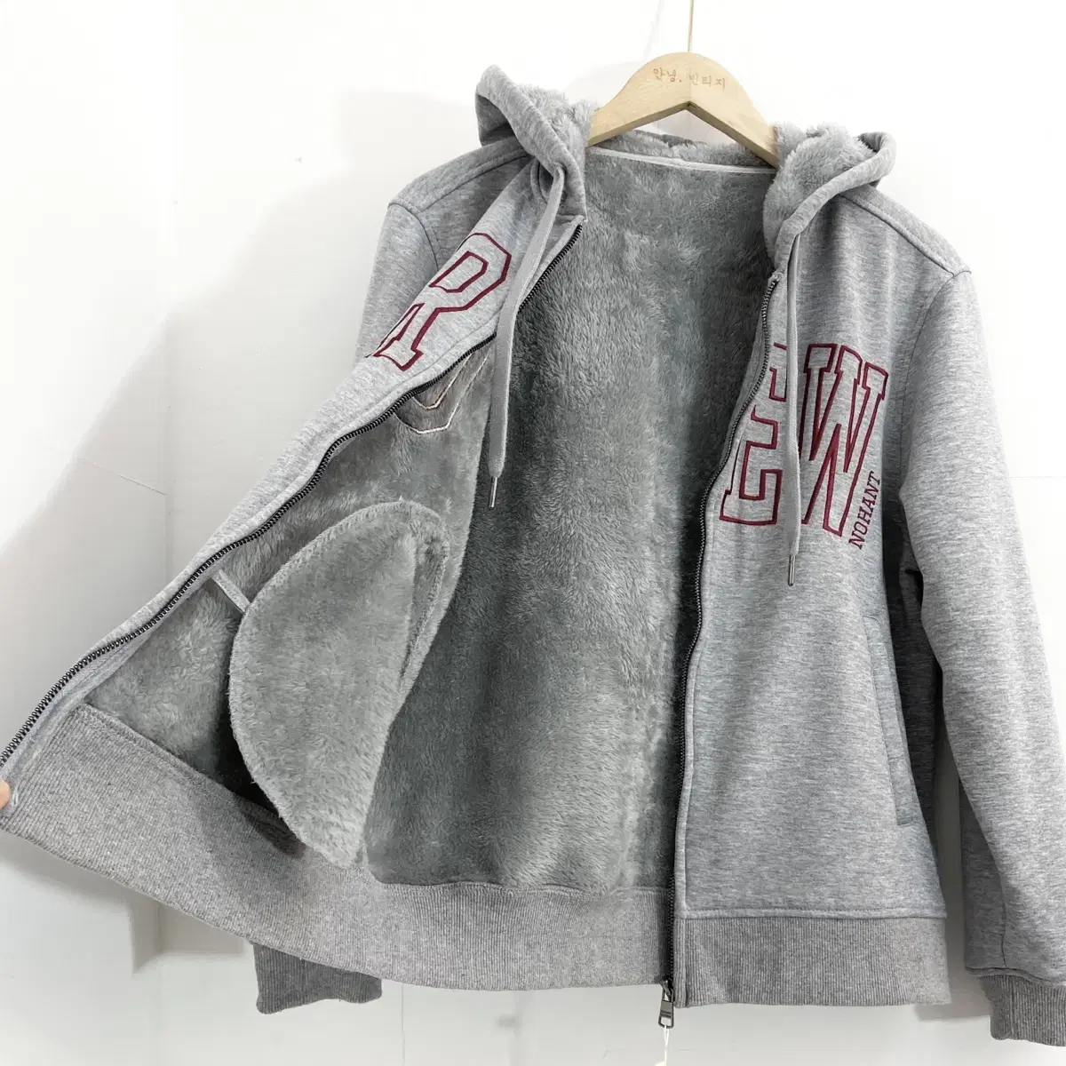 Nohant 기모 후드 집업 L(100) Winter Zip up