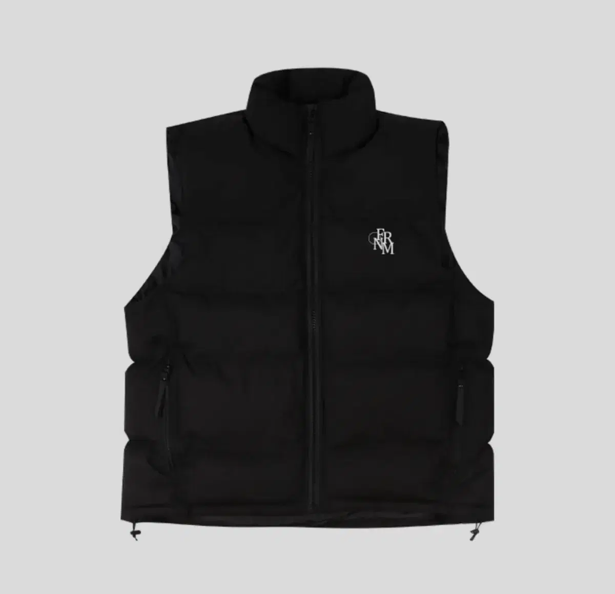 One Front Padded Vest Black