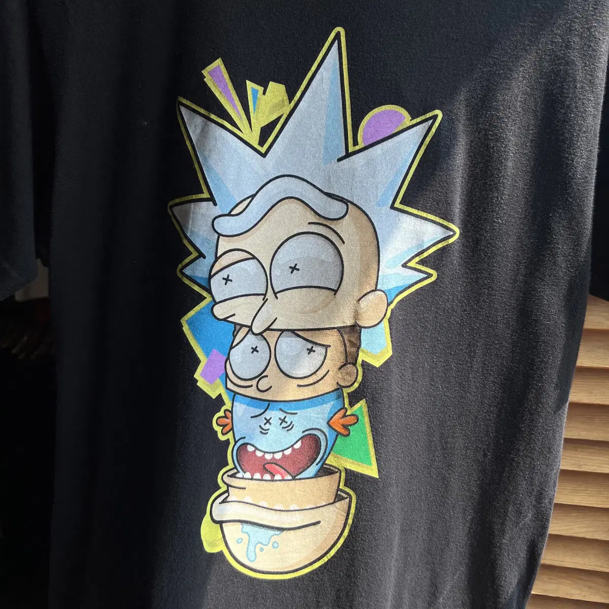 RICK AND MORTY 프린팅 반팔 티셔츠