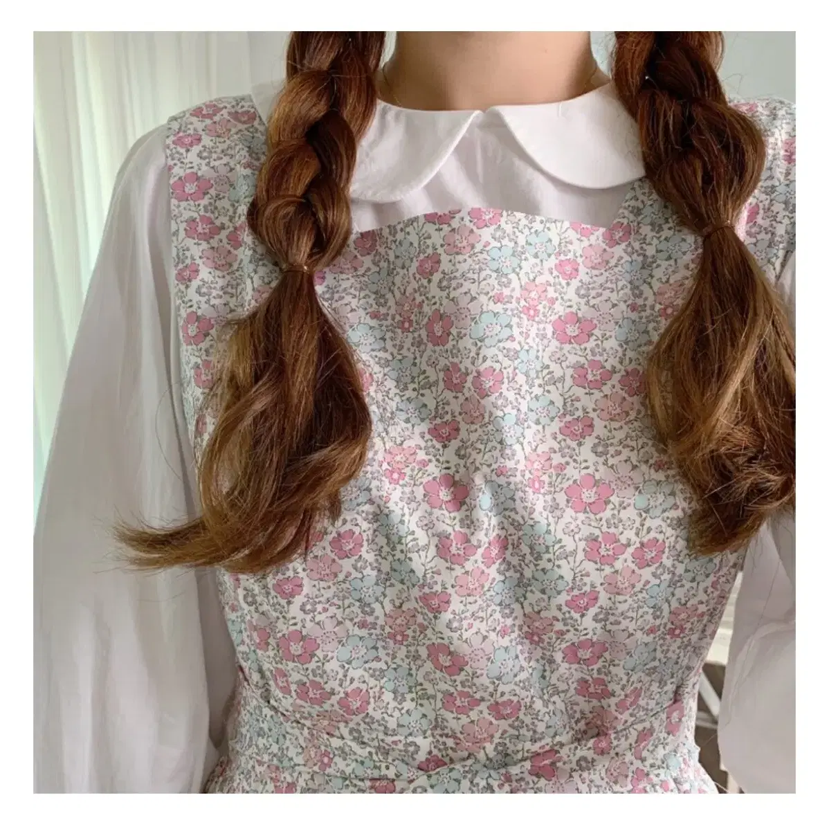 미미부티크 아벡데를뢰르 frill pocket dress - flower