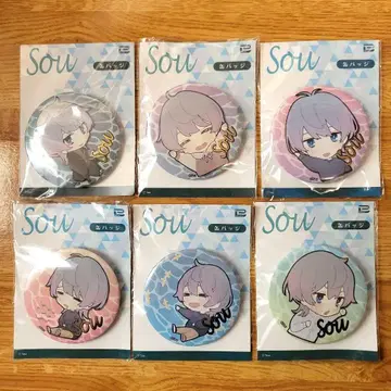 Sou 금박 캔뱃지 총 6종 세트 ROUND1 한정 세트