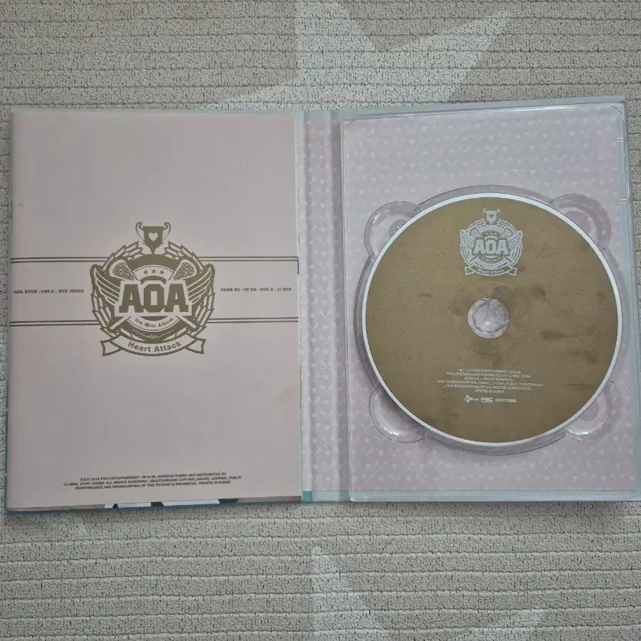 AOA(에이오에이) 미니3집 개봉CD 싸인반