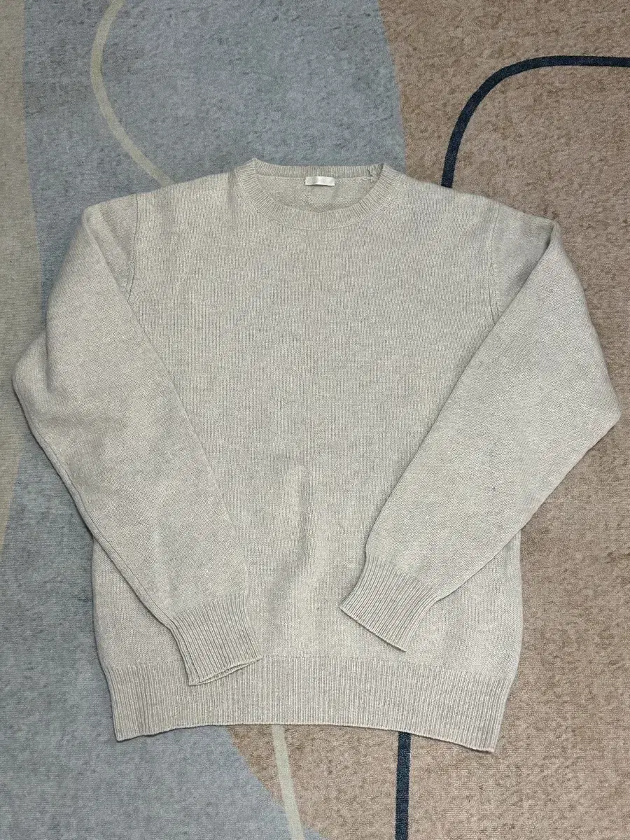 [3] COMOLI lamb's wool knit beige