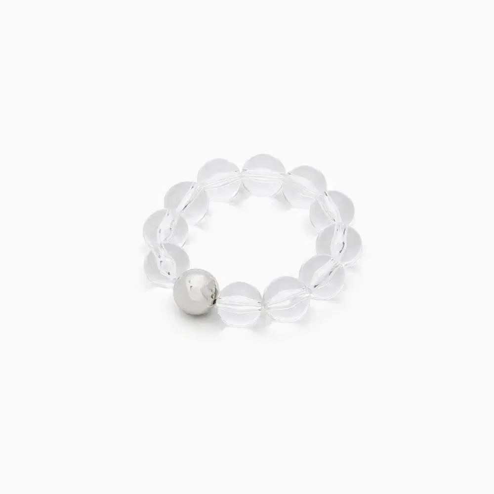 BRACELET SCRUNCHIE / SILVER WATER BALL