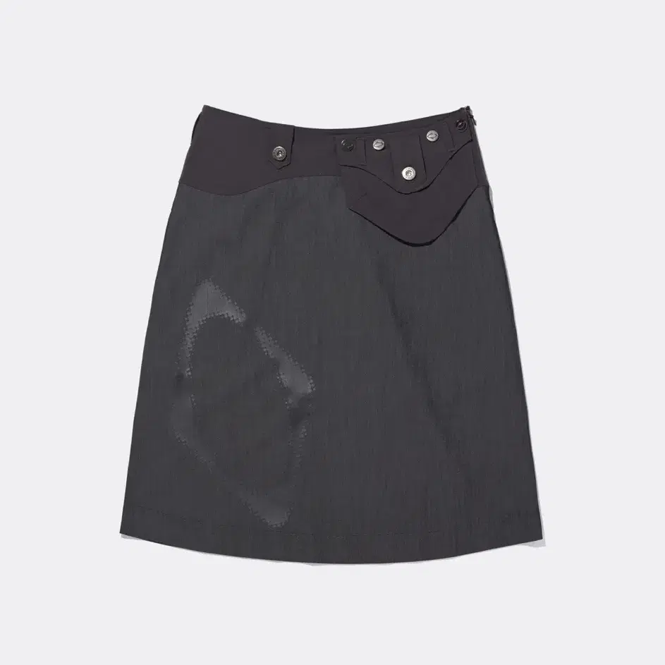 미스치프 POCKET BAG FLARED SKIRT-CHARCOAL