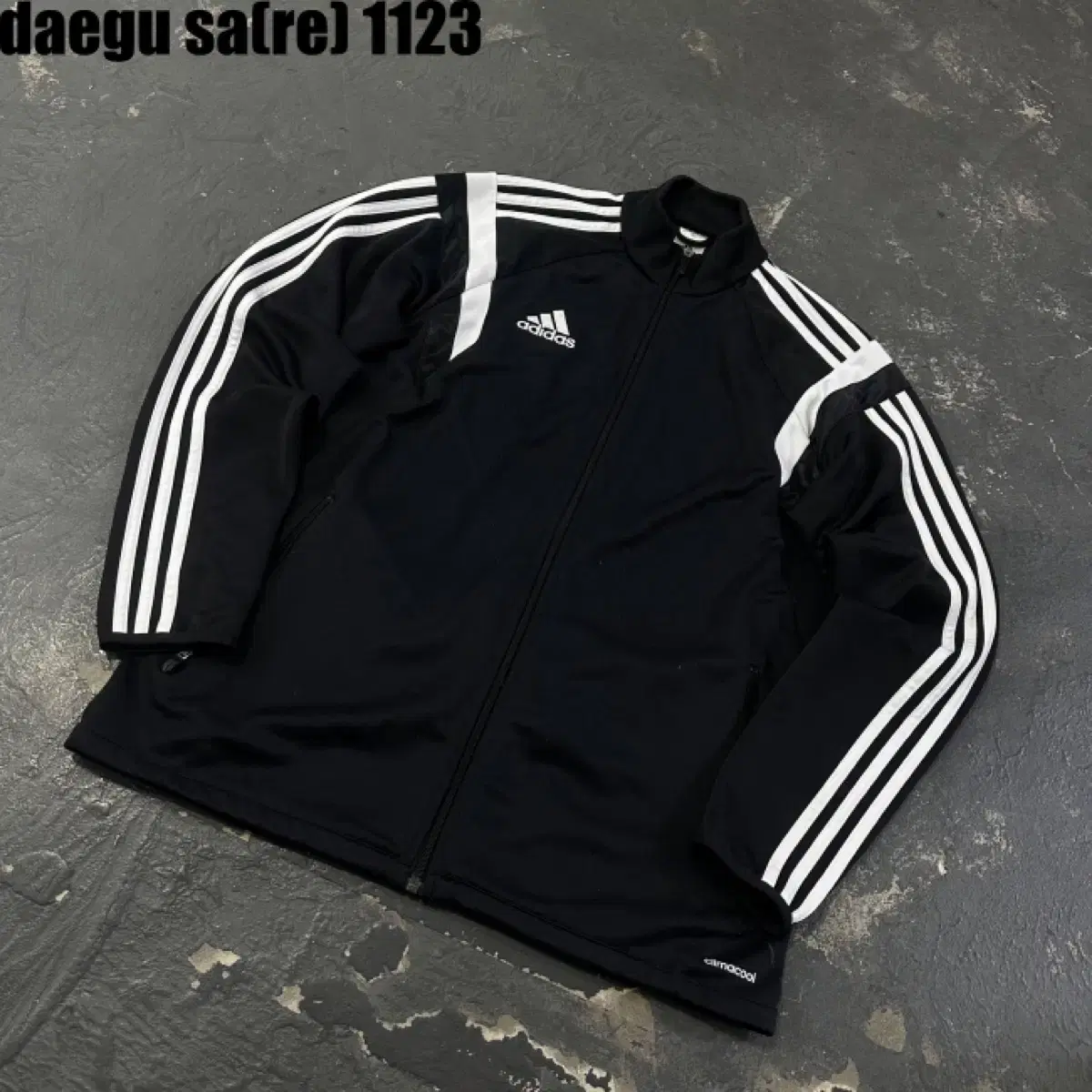 100% Adidas training top with zip-up jacket