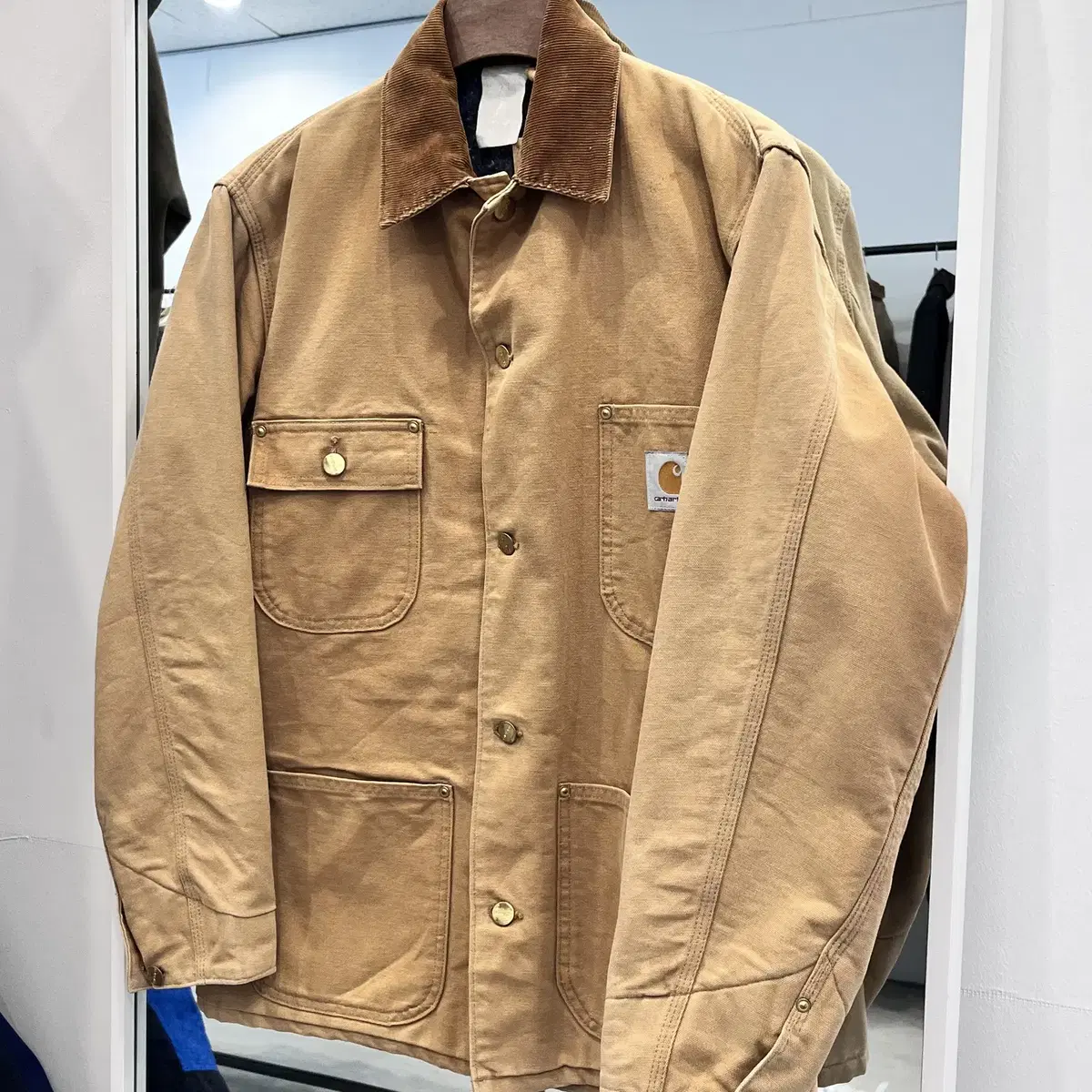 90s Carhartt 칼하트 덕캔버스 초어 코트 (made USA)