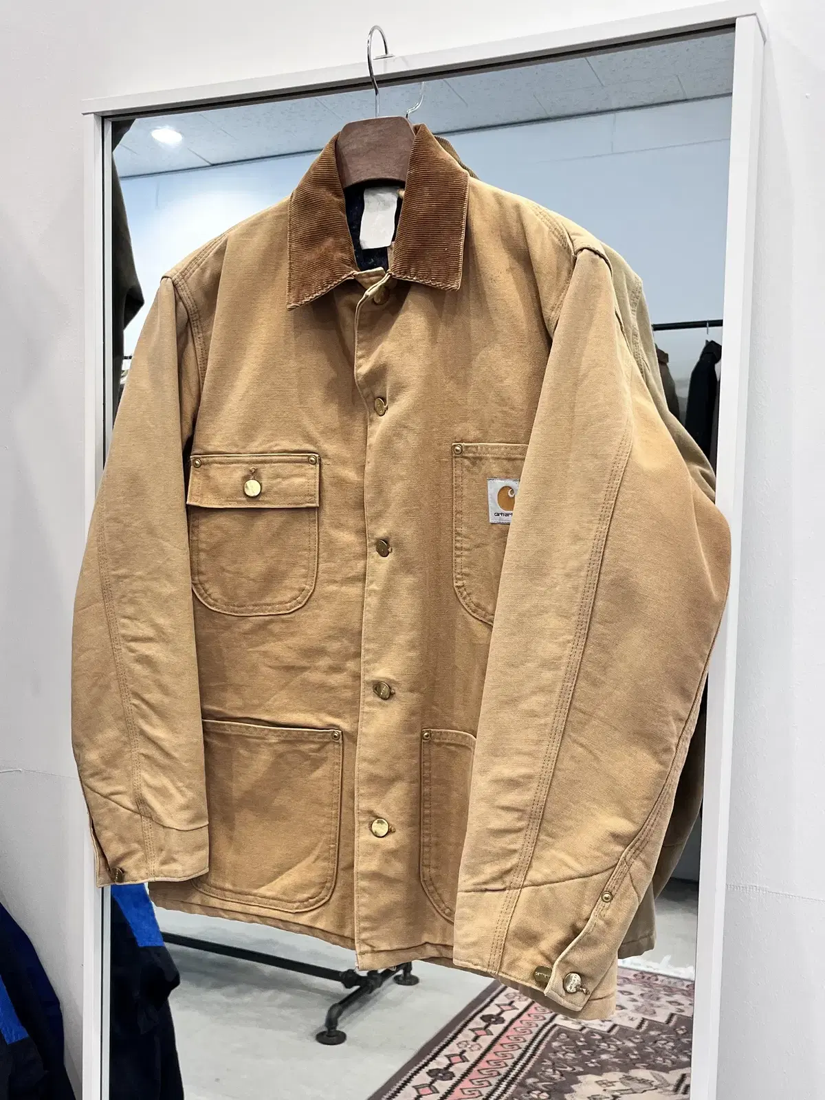 90s Carhartt 칼하트 덕캔버스 초어 코트 (made USA)