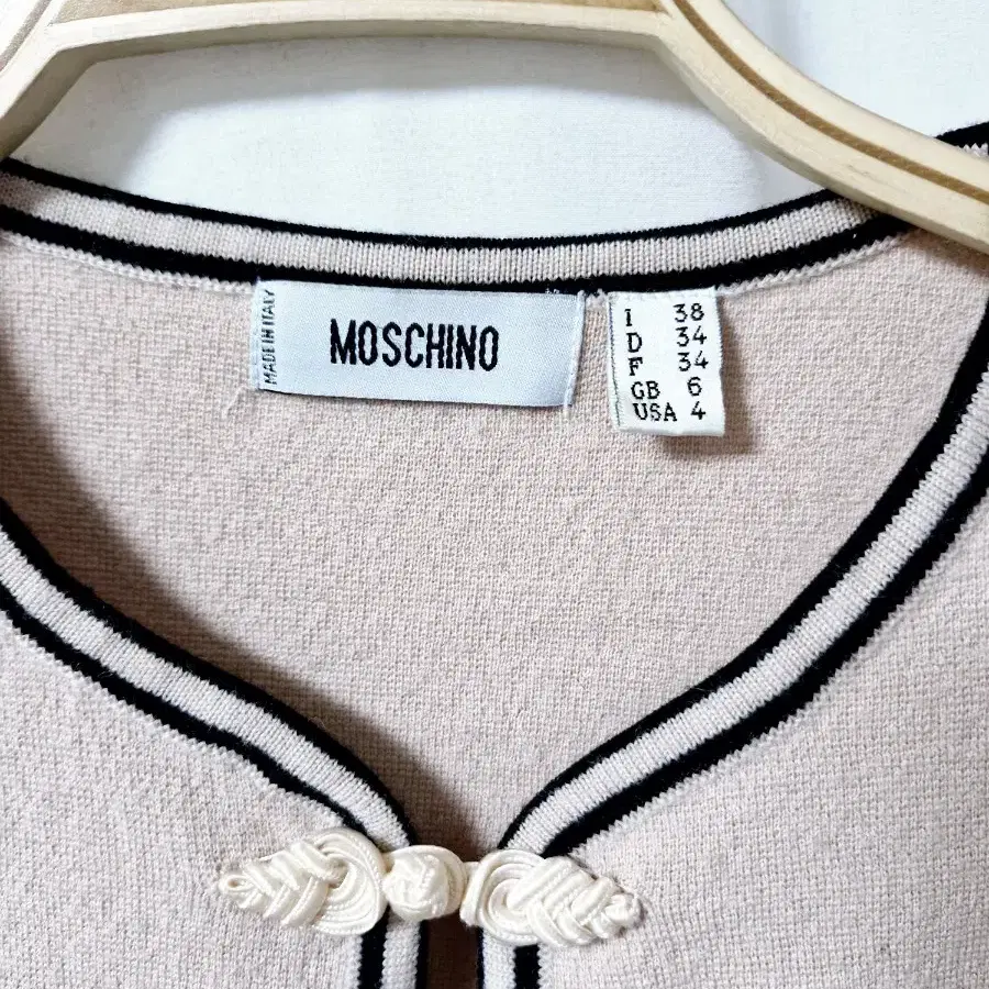 MOSCHINO 울100% 롱 가디건 자켓