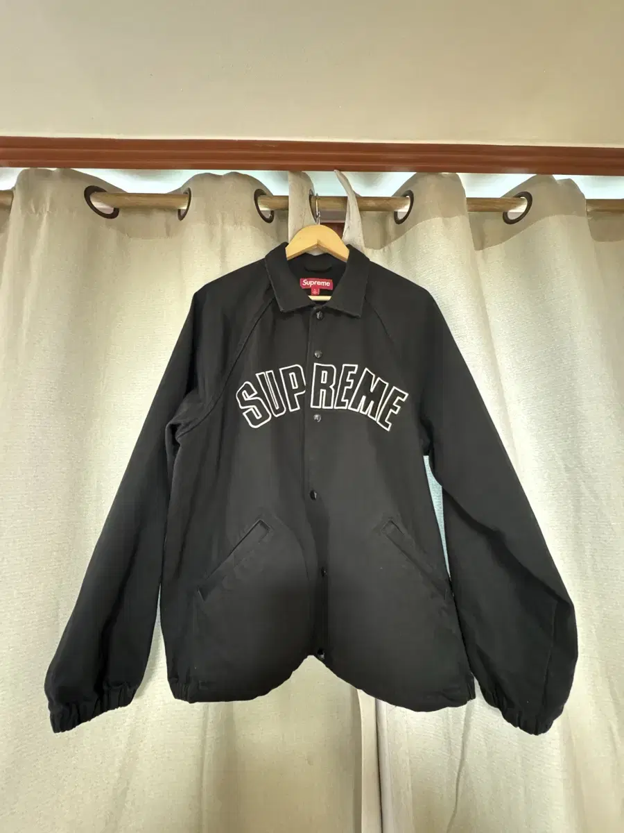 Supreme Arc Denim Coach Jacket Black - 24SS