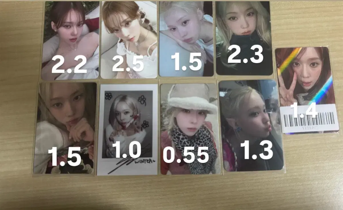 aespa winter ningning photocard wts do! weflash armageddon unreleased photocard alpo albums