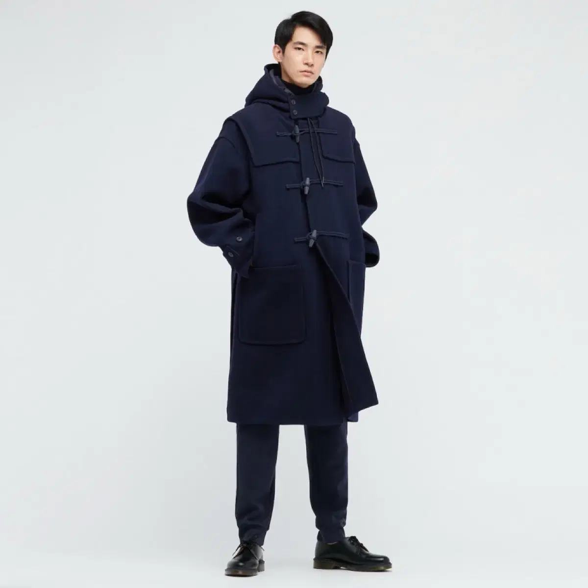 Uniqlo Jilsander Duffel Coat Navy XL