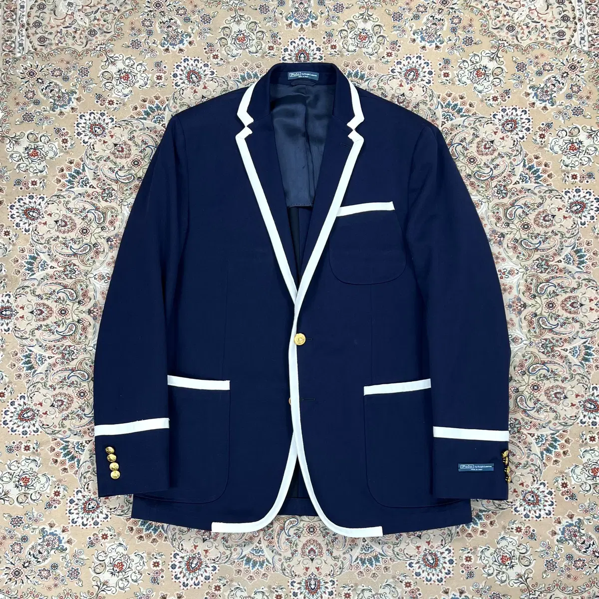 [S Grade, 42R Recommendation] Polo Ralph Lauren Corneliani Italy Made Keum Piping Jacket