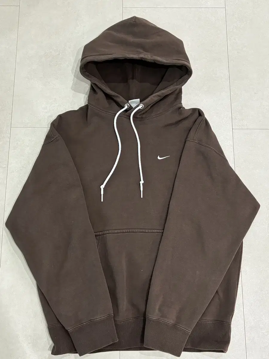 Nike NRG Solo Swoosh Hoodie Brown L