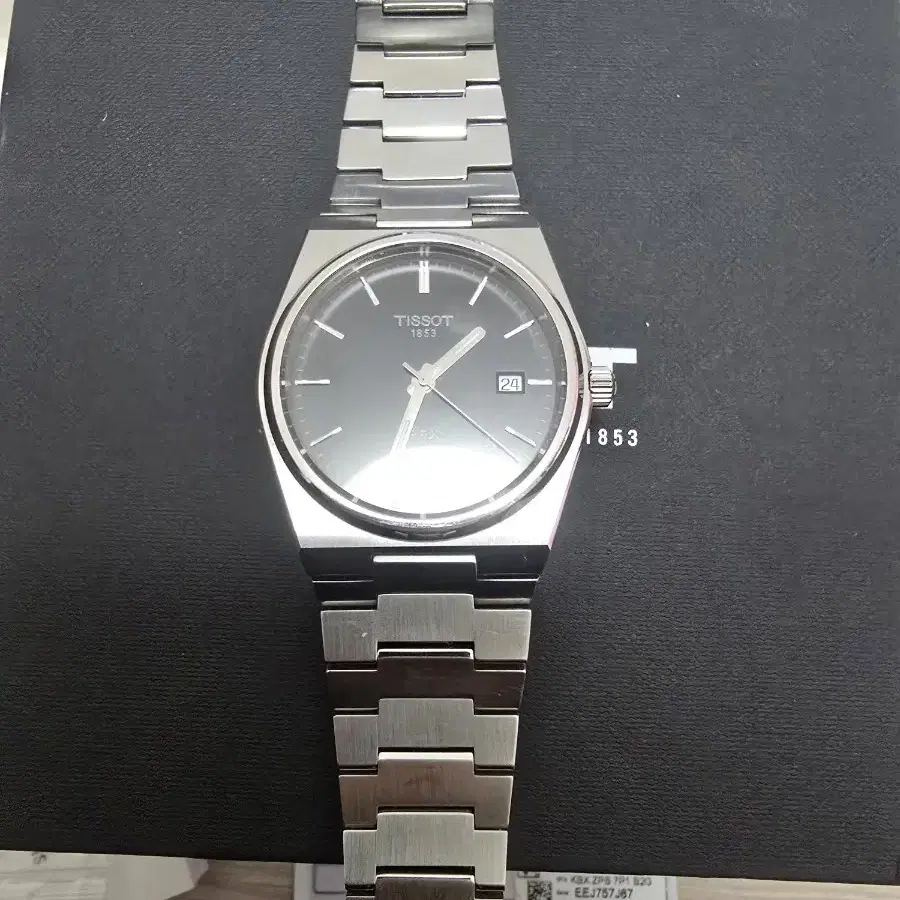 티쏘 prx 40mm 검판 23년 12월 스탬핑