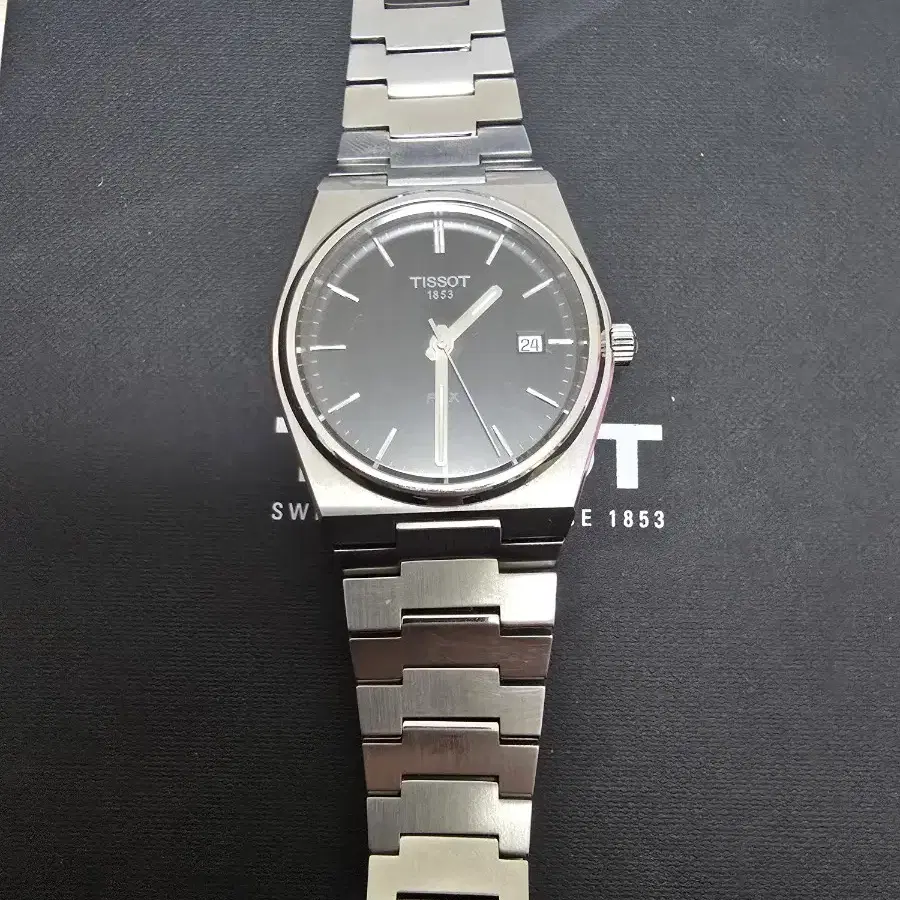 티쏘 prx 40mm 검판 23년 12월 스탬핑