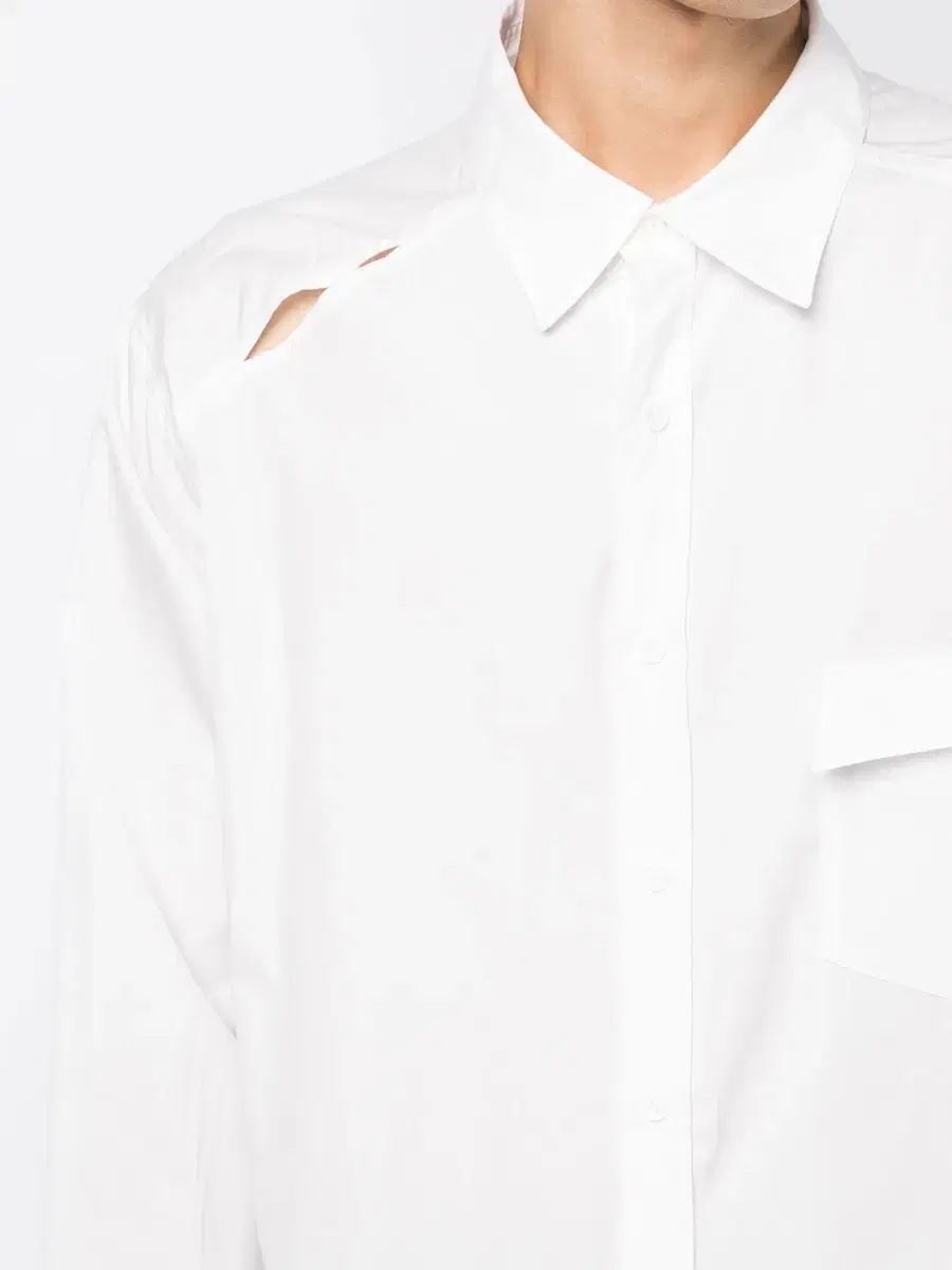 Sulvam White Slash Standard Fit Kara Shirt for sale