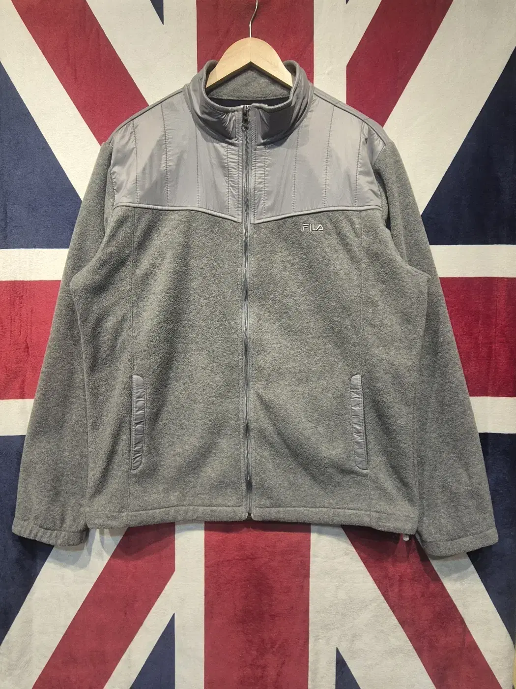 [110] Wheela Brushed Zip-up Jacket Gray