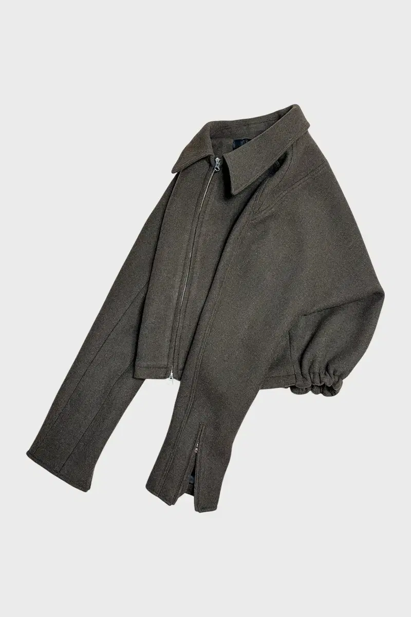 Non-nodal Detail Cropped Wool Jacket Full Price WTS