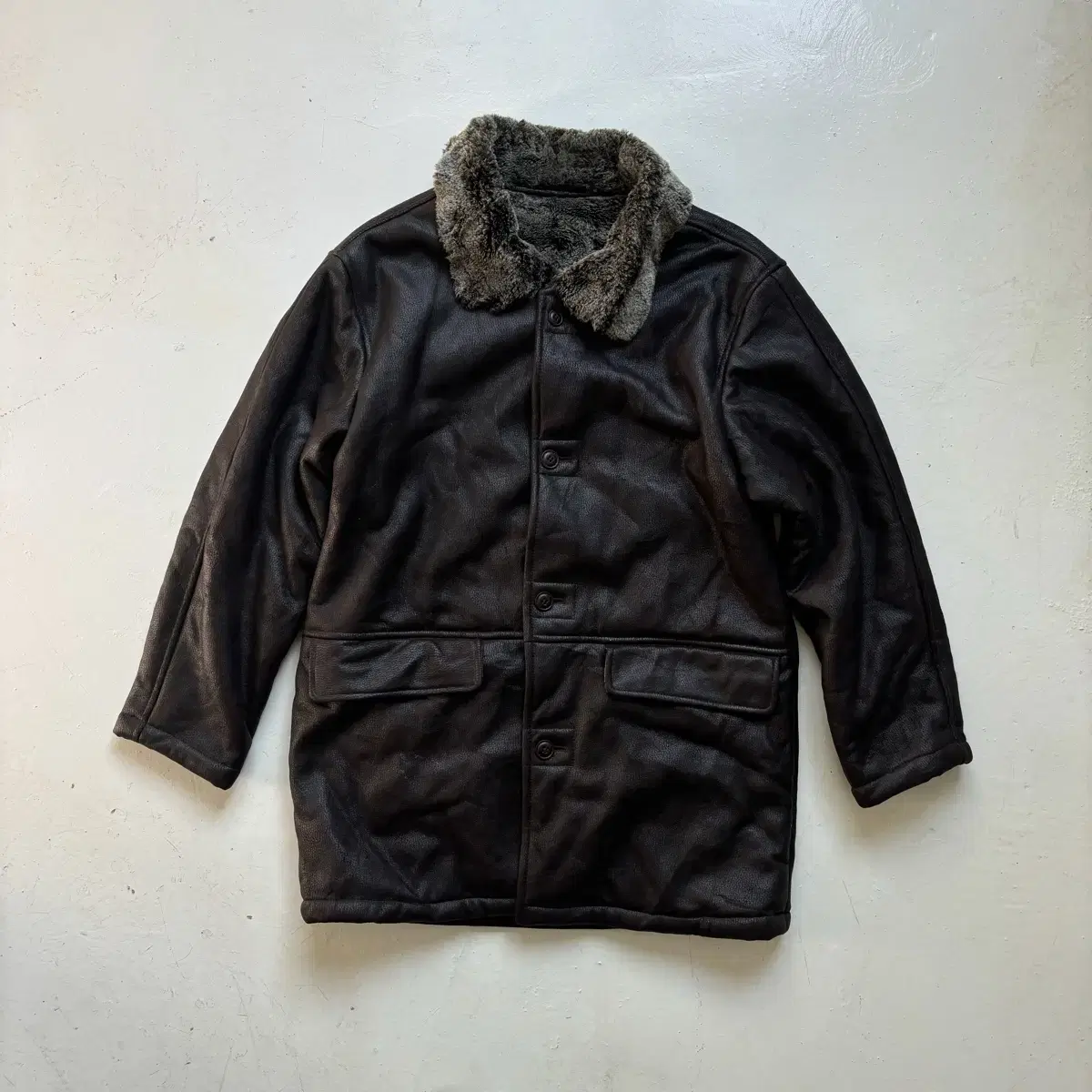 Golden Bear Vintage Fur and Leather Coat M