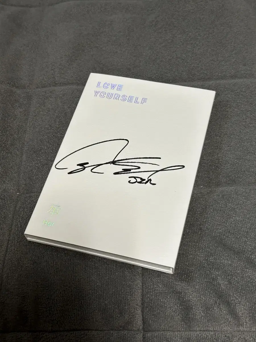 BTS jin signed album