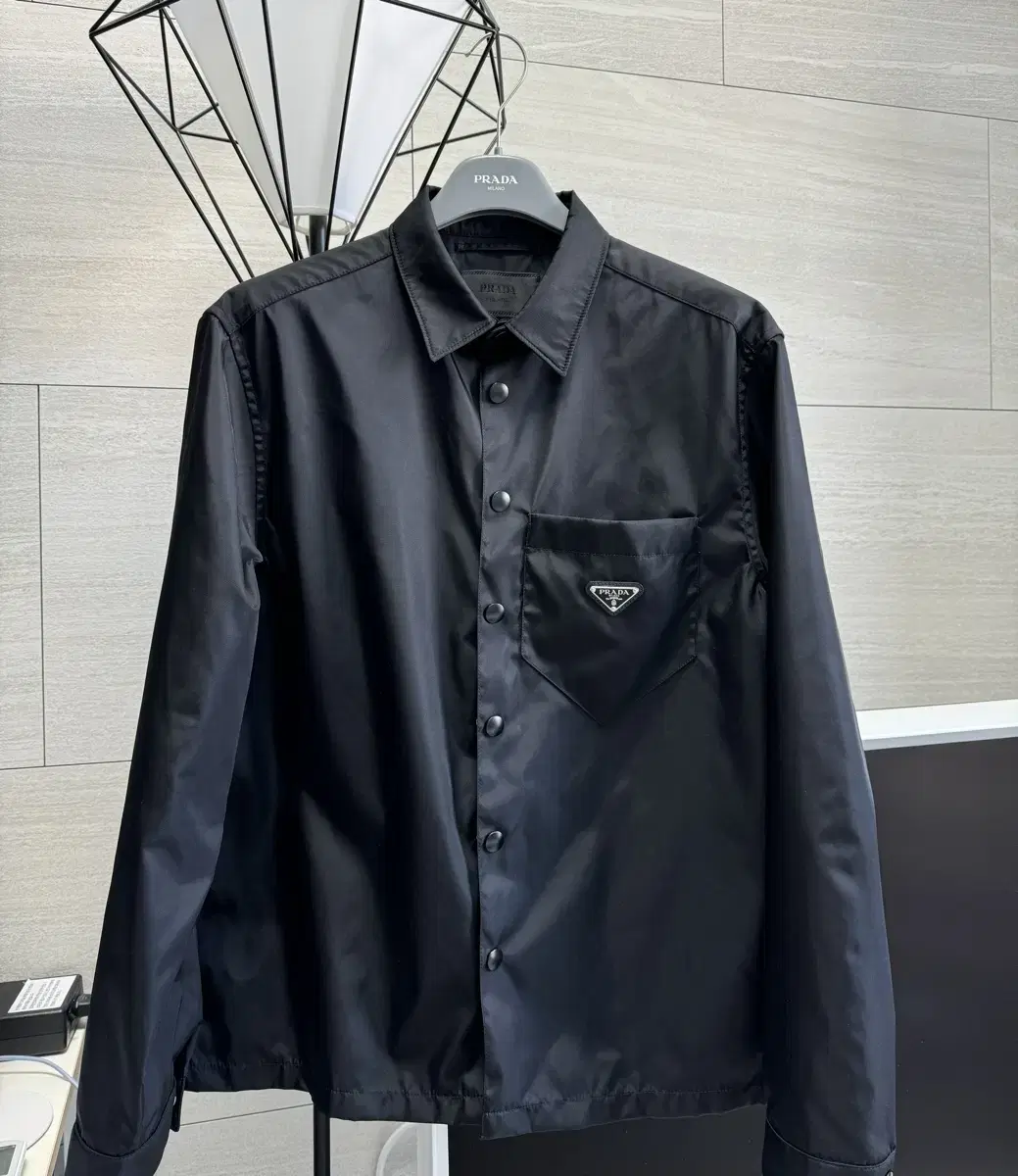 Prada Rina Nylon Shirt M for AW23