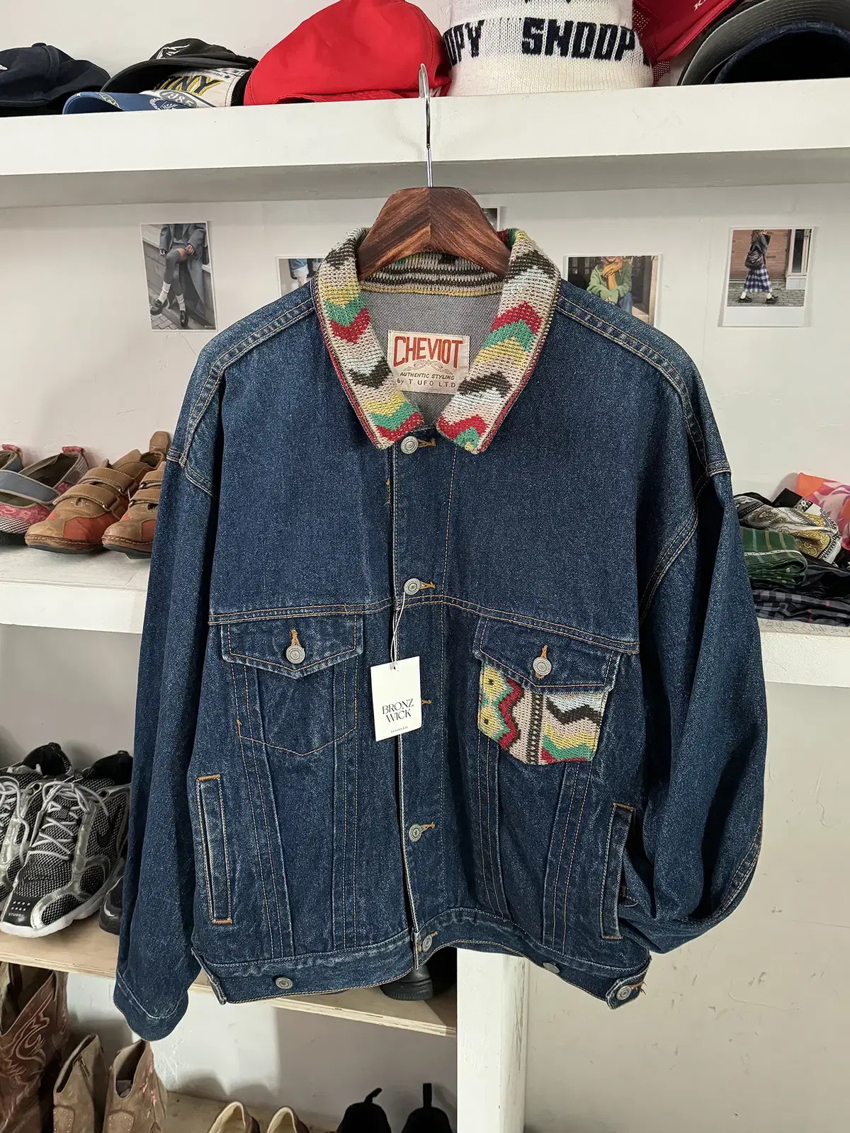 Cheviot Embroidered Denim Jacket (Man M) / [11923]