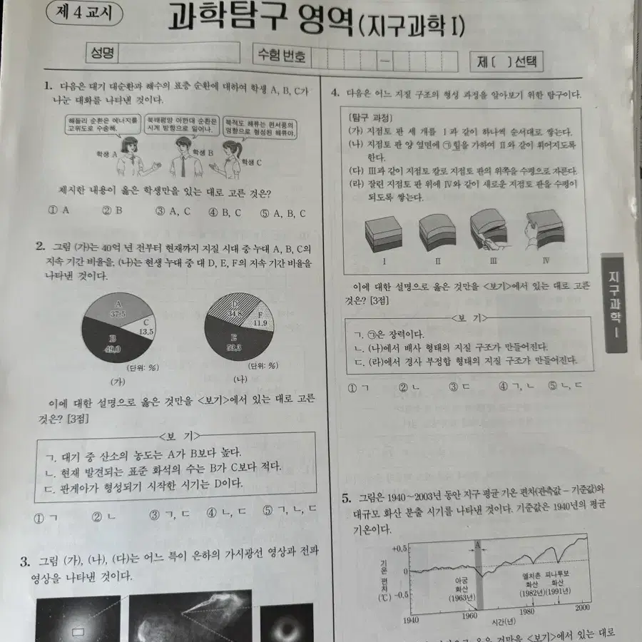 2025 시대인재 지구과학1 브릿지 모의고사/ 전국모의 1~12회