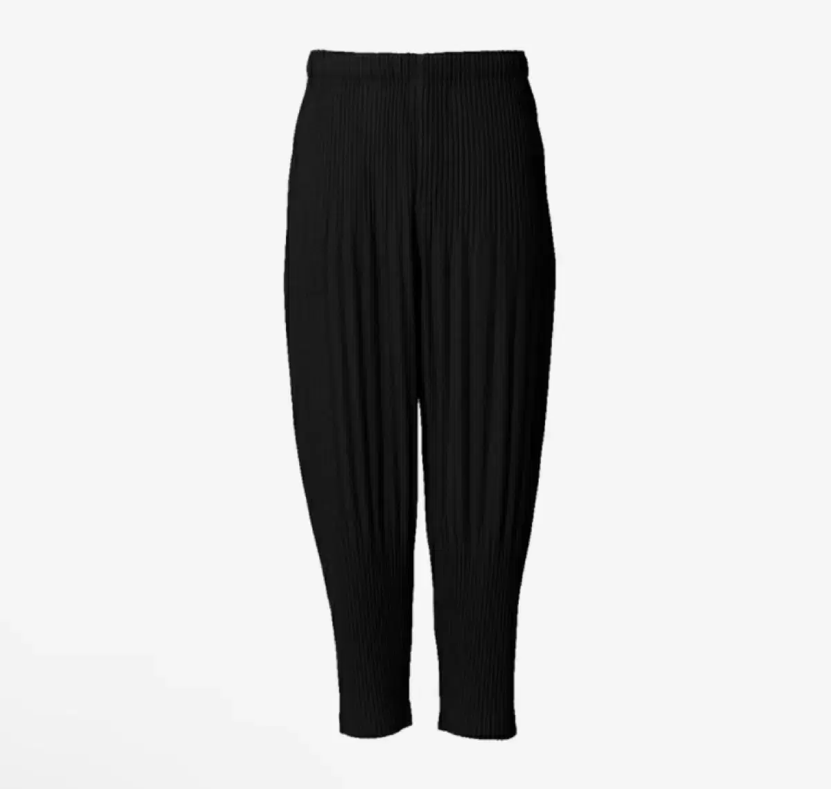 [2] Homme Plissé Issey Miyake Basic Pants Black JF451