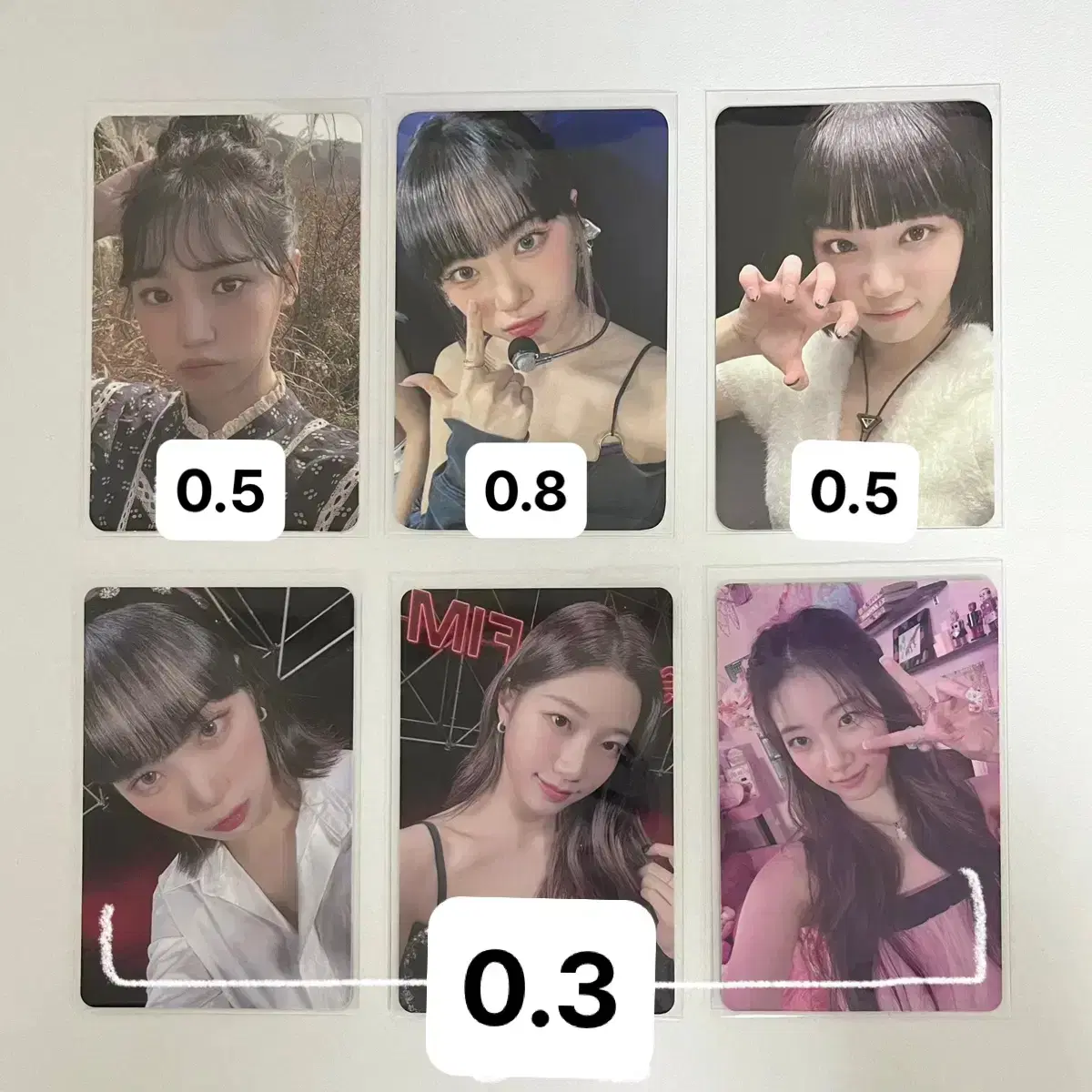 iz*one le sserafim kim chaewon kazuha photocard