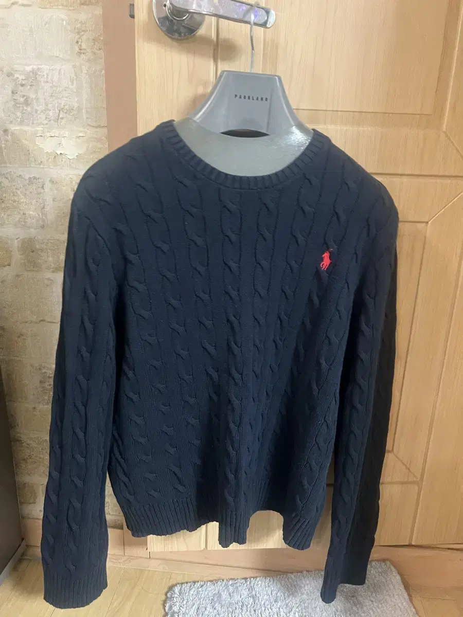 Polo Pretzel Knit Navy XL