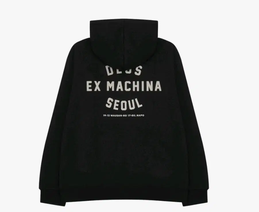 [ L ]Deus Ex Makina Seoul Address Hoodie Black [New].