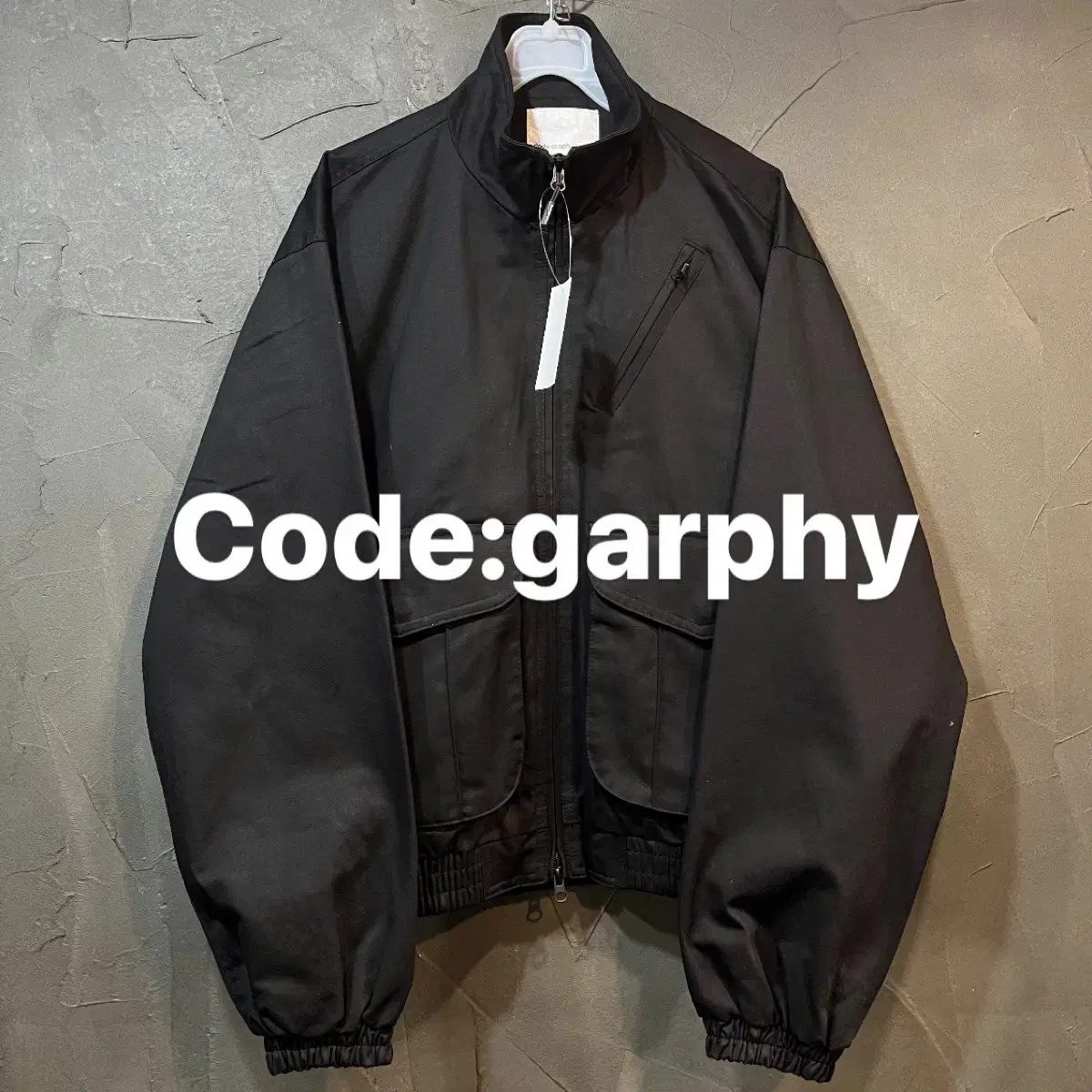 [S] code garphy Codgraphy two-way zip-up cotton jacket