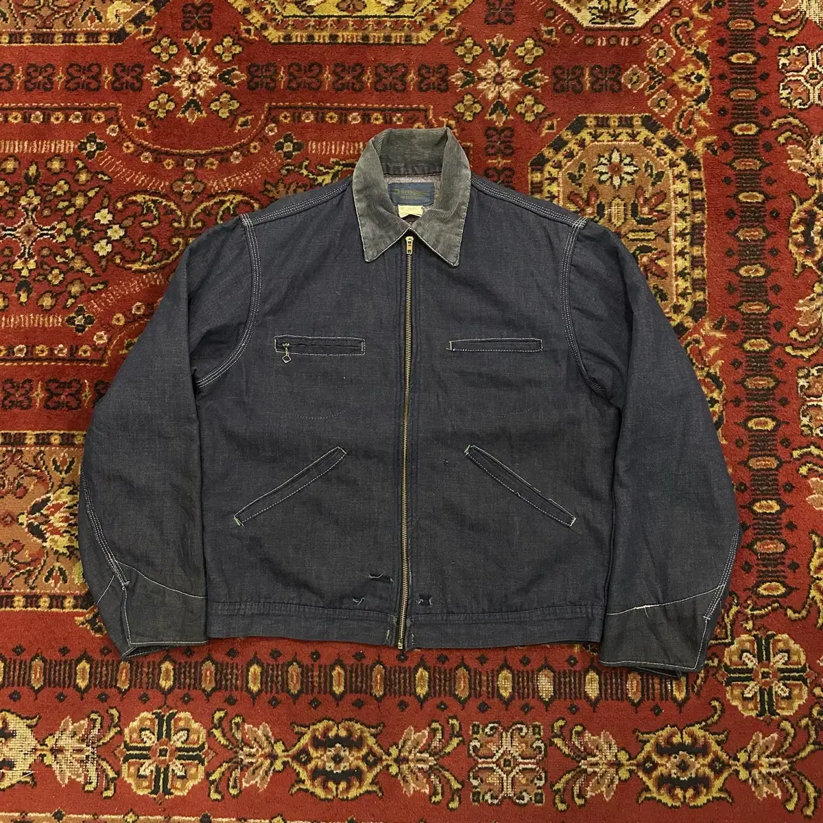 70s USA USA Vintage Oshkosh Denim Blanket Work Jacket