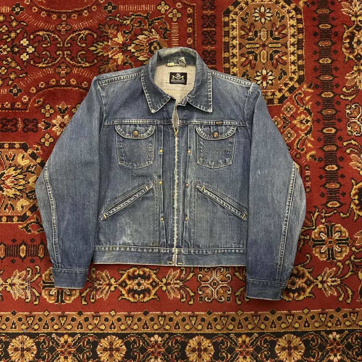 70s USA Vintage Wrangler Maverick 24mjz Denim Jacket